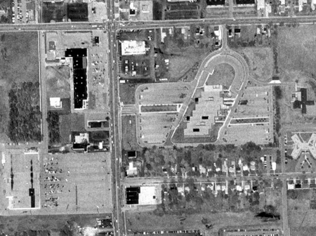 Lansing Drive-In Theatre - Aerial - Photo From Terraserver